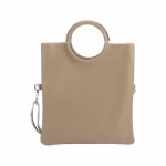 Bolso piel con asas redondas