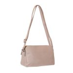 Bandolera de piel de 3 compartimentos