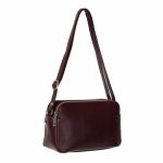 Bandolera de piel de 3 compartimentos