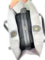 Bolso de piel 2 piezas con bolso interior