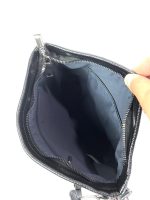 Bandolera polipiel con 2 bolsillos frontales