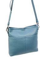 Bandolera polipiel con 2 bolsillos frontales