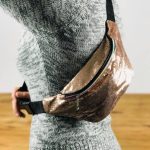 Riñonera de nailon lentejuelas brillantes