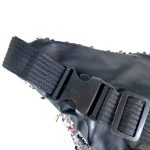 Riñonera de nailon lentejuelas cromadas