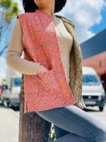 Chaleco bohemio étnico reversible