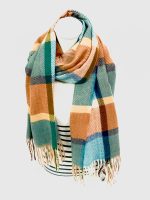 Bufanda con estampado a cuadros