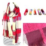 Bufandas con diseño de cuadros