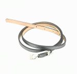 Cinturón de piel 1cm liso