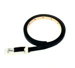 Cinturón de piel 1cm liso