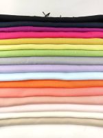 Bufanda lisa 180 cms. con flecos