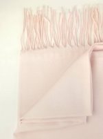 Bufanda lisa 180 cms. con flecos