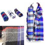 Bufanda con diseño de cuadros