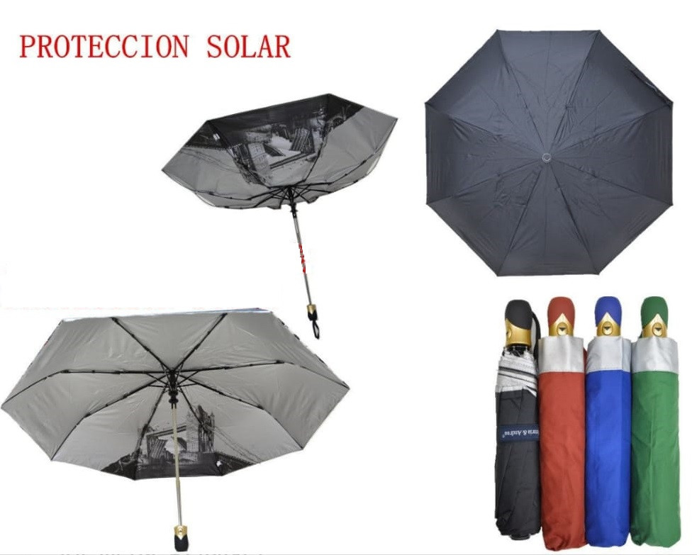 Paraguas corto con protección Solar Paraguas corto con protección Solar