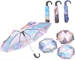 Paraguas cortos estampados