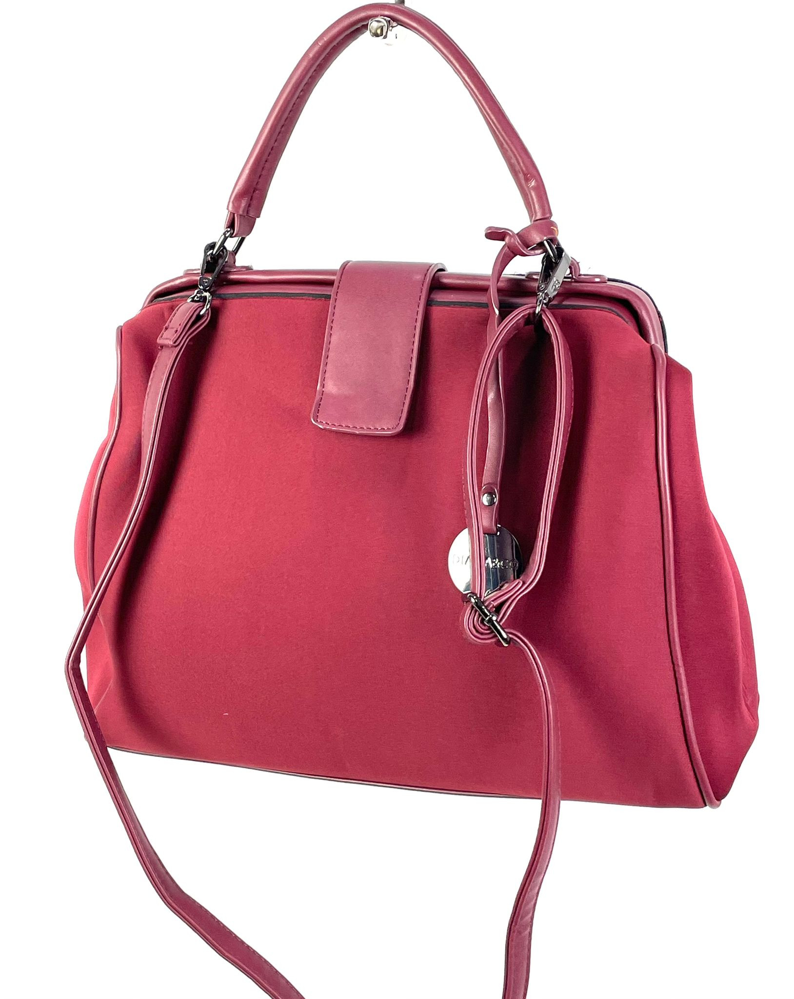 Bolso hobo de tela y polipiel Bolso hobo de tela y polipiel