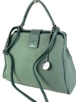 Bolso hobo de tela y polipiel