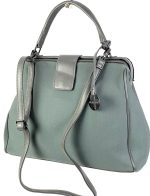 Bolso hobo de tela y polipiel