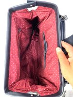 Bolso hobo de tela y polipiel