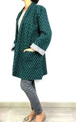 Kimono reversible algodón hasta muslo