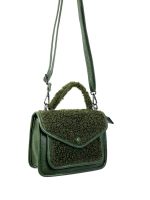 Bolso polipiel con lana sintética