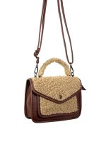 Bolso polipiel con lana sintética