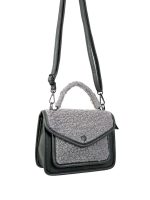 Bolso polipiel con lana sintética