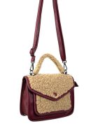 Bolso polipiel con lana sintética