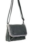 Bolso polipiel con lana sintética