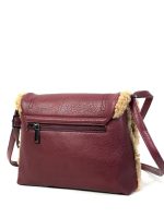 Bolso polipiel con lana sintética