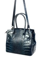 Bolso (peq.) de piel con estampado coco