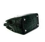 Bolso (peq.) de piel con estampado coco