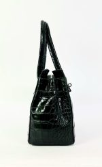 Bolso (peq.) de piel con estampado coco