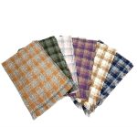 Bufanda con estampado a cuadros