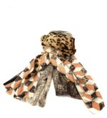 Bufanda con estampado animal