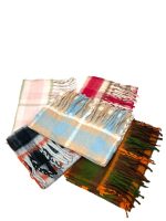 Bufanda con estampado a cuadros