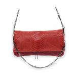 Bolso Sobre de piel serpiente