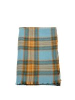 Bufandas de cuadros azul