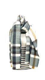 Bufanda con estampado de cuadros