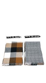 Bufanda de cuadros reversible