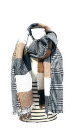 Bufanda de cuadros reversible