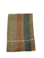 Bufanda de cuadros marrón