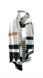 Bufanda de estampado Negro