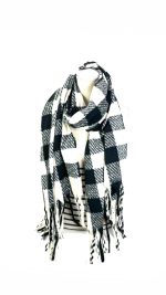 Bufanda con estampado a cuadros