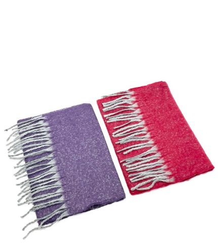 Bufanda lisas con flecos