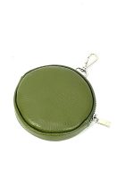 Monedero de piel con enganche