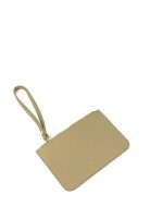 Cartera de mano de piel para pasaporte