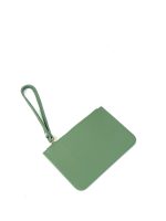 Cartera de mano de piel para pasaporte