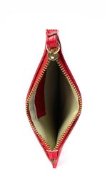 Cartera de mano de piel para pasaporte