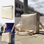 Bolso de mano cuadrado piel