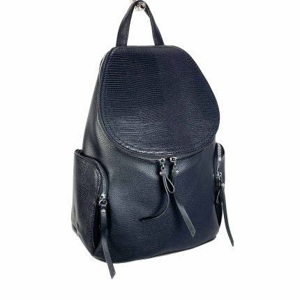 Mochila sintética grande con cremalleras